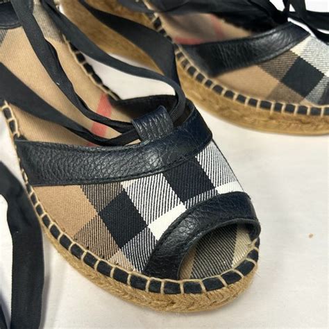 burberry tartan plaid cotton espadrilles|burberry store online.